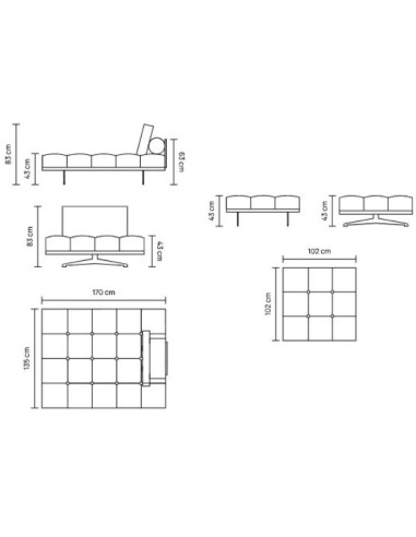 BORGHESE Corner Sofa Unit Homad