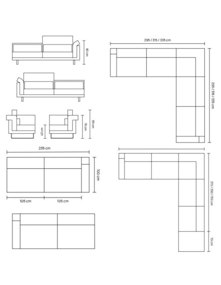 COSIMO Corner Sofa Unit Homad