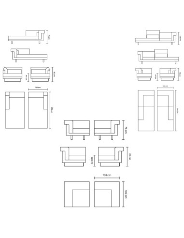COSIMO Corner Sofa Unit Homad