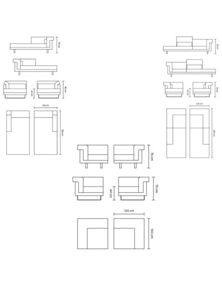 COSIMO Corner Sofa Unit Homad