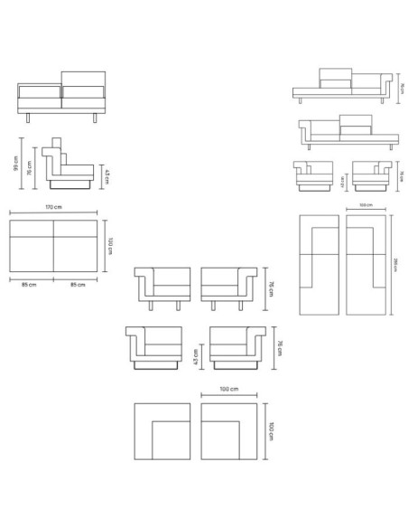 COSIMO Corner Sofa Unit Homad