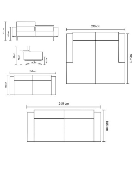 BALZAC Corner Sofa Unit Homad