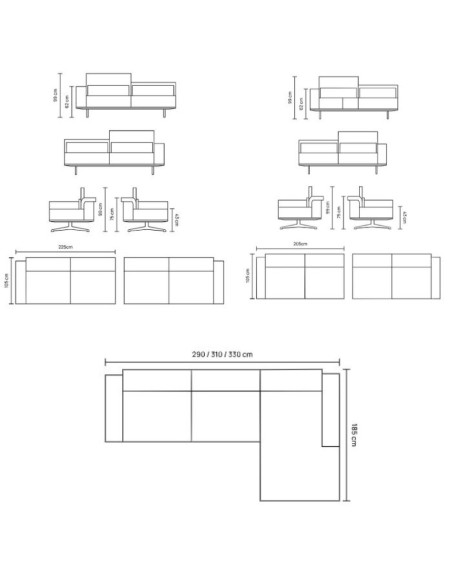BALZAC Corner Sofa Unit Homad