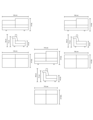 Γωνιακή Σύνθεση Καναπέ VERTIGO Homad