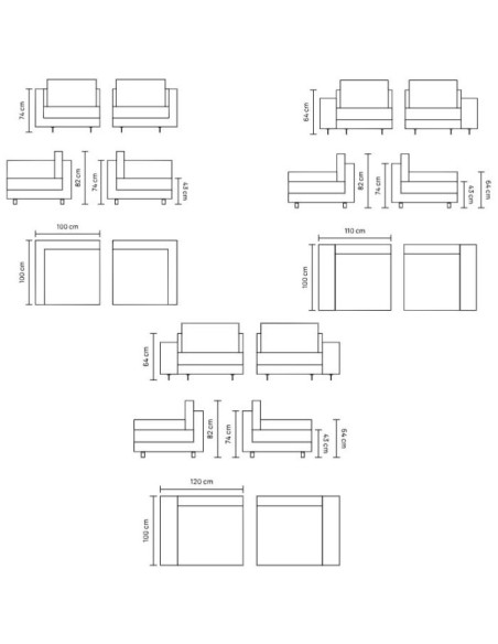 Γωνιακή Σύνθεση Καναπέ SIBELIUS Homad