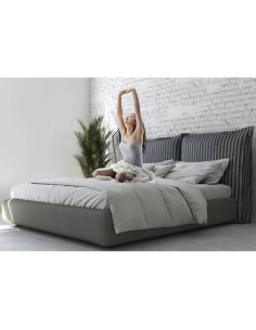 SORENTO Bed Media Strom 190×230 cm (for mattress 160×200 cm)