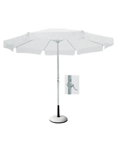 UMBRELLA 3x3m Alu White-Fabric White
