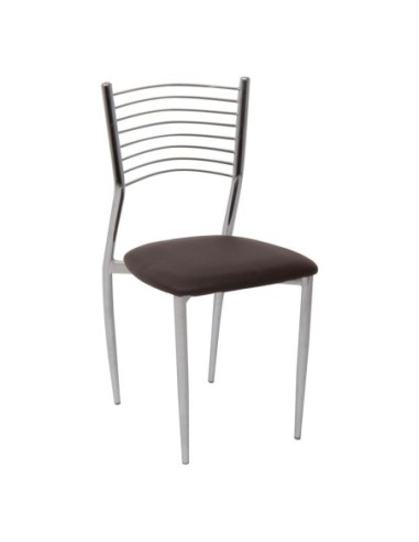 VIVIAN Καρέκλα Μέταλλο Χρώμιο, PVC...