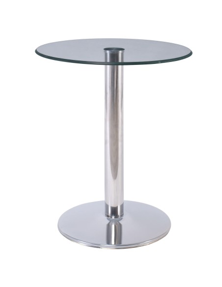 BITT Side Table D.60cm, Glass Clear