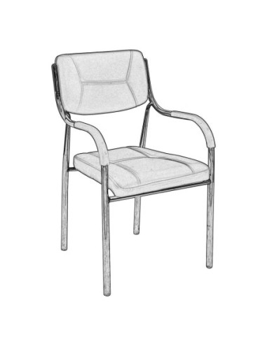 ALPHA Πολυθρόνα Γραφείου Επισκέπτη,...