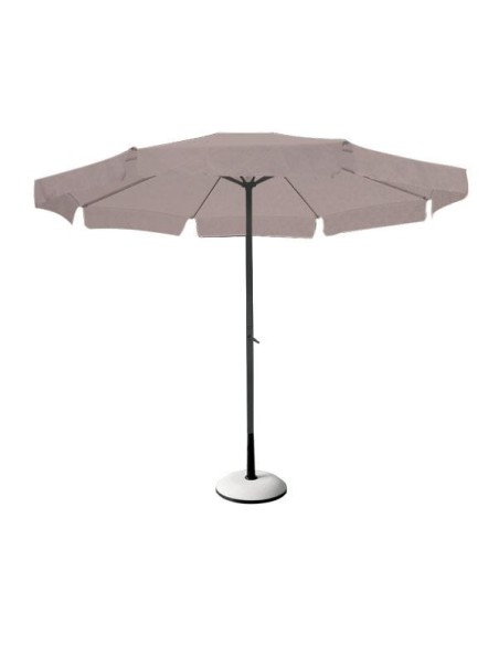 ΟΜΠΡΕΛΑ Σκελετός Αλουμινίου Βαφή Ανθρακί, Ύφασμα Μπεζ