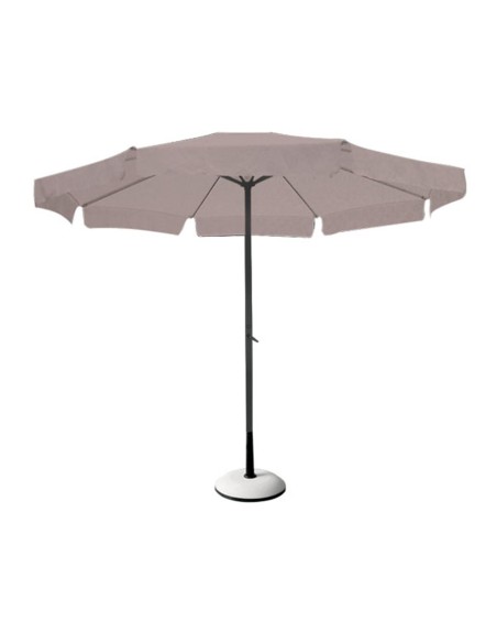 ΟΜΠΡΕΛΑ Σκελετός Αλουμινίου Βαφή Ανθρακί, Ύφασμα Μπεζ