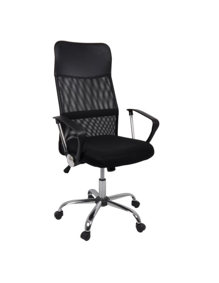 BF2400 Manager Armchair Chromed Base-Pu&Mesh Black