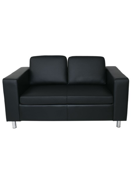 ALAMO Καναπές Σαλονιού Καθιστικού 2Θέσιος - PU Μαύρο
