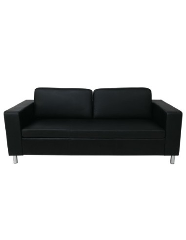 ALAMO 3-Seater Sofa Βlack Pu