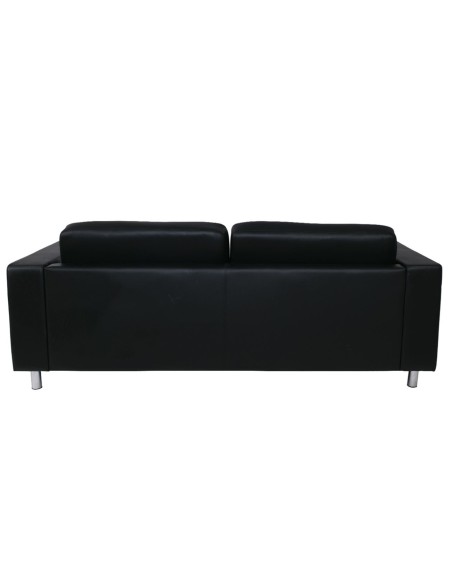 ALAMO 3-Seater Sofa Βlack Pu