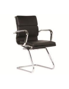 BF4800V Office Visitor Armchair Black Pu