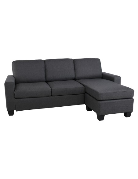 PORTLAND-W Καναπές Σαλονιού - Καθιστικού, Γωνία Αναστρέψιμη Ύφασμα Σκούρο Γκρι