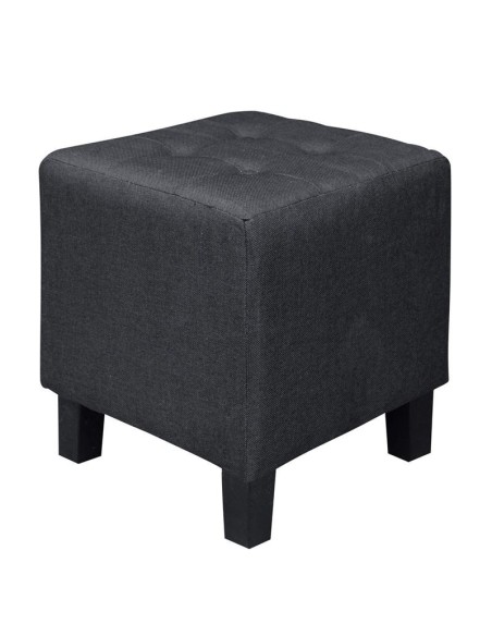 MEDEA Stool Fabric Black 37x37x42