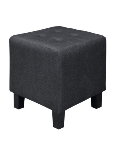 MEDEA Stool Fabric Black 37x37x42