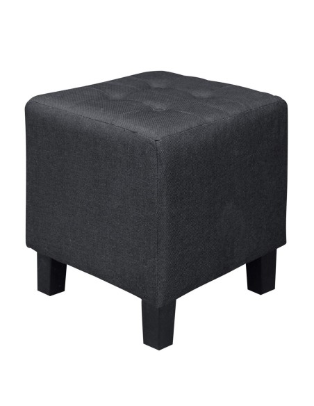 MEDEA Stool Fabric Black 37x37x42