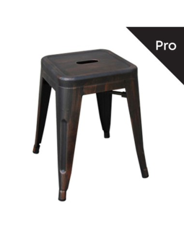 RELIX Low Stool-Pro Metal Antique Black