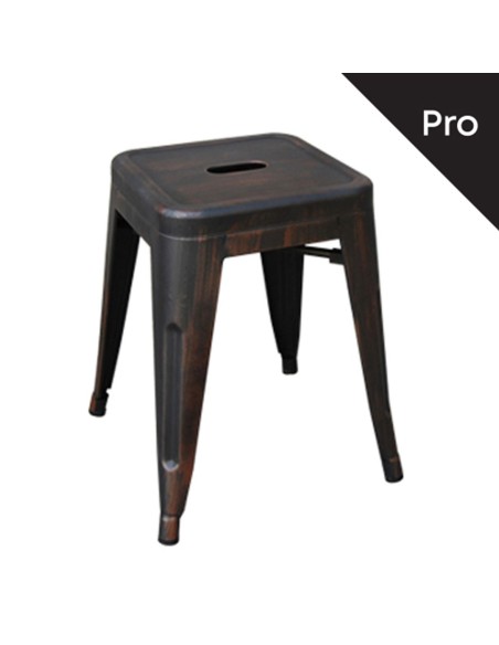 RELIX Low Stool-Pro Metal Antique Black
