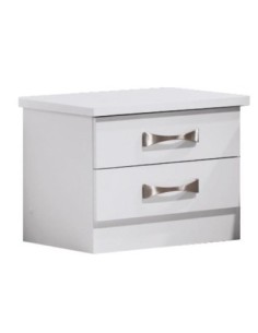 LIFE Bedside 48x40x39 White  2-Drawers