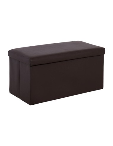 ORION Storage Ottoman Pu Dark Brown...