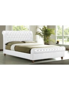 HARMONY Bed (for Mattress 160x200cm) Pu White