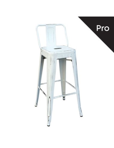RELIX Bar Stool-Pro w-Back Metal...