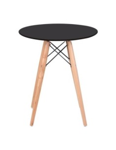 ART Wood Table D.60cm Black