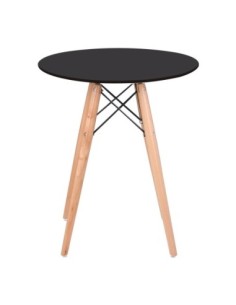 ART Wood Table D.60cm Black 2