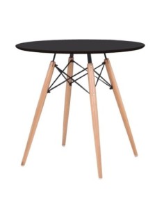 ART Wood Table D.80cm Black