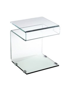 GLASSER Clear Side Table 42x38x48cm