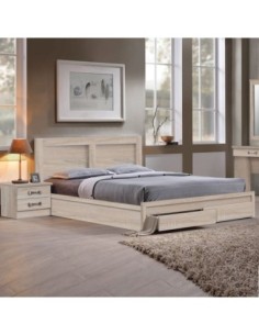 LIFE Bed With Drawers 160x200 Sonoma