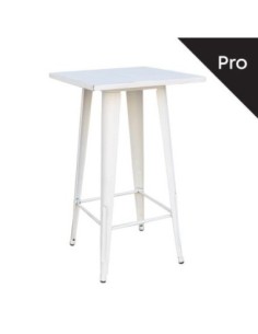 RELIX Bar Table-Pro 60x60 Metal Antique White