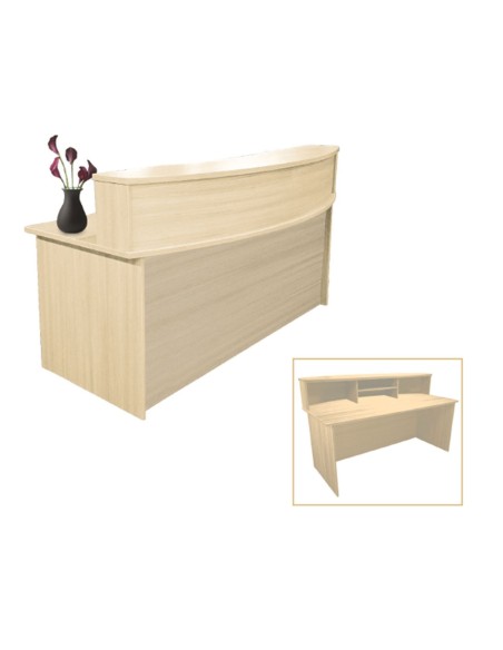 RECEPTION Desk 180x90x105cm Beech