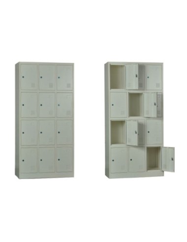 12-LOCKER Metal 90x40x185 White