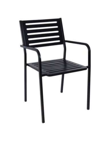 VERA Armchair Steel Black