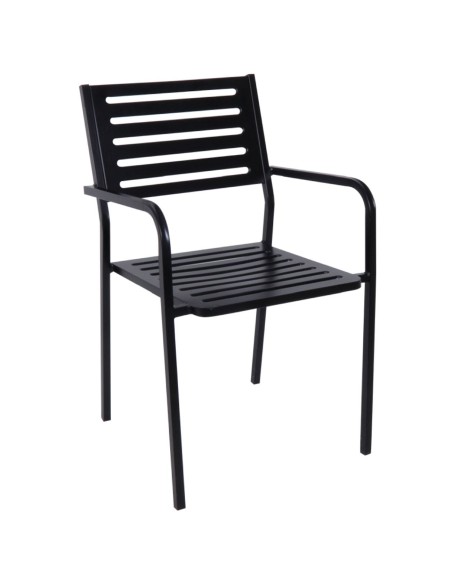 VERA Armchair Steel Black