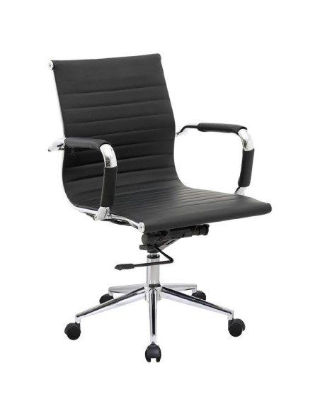 BF3301 Low Back Armchair Black Pu