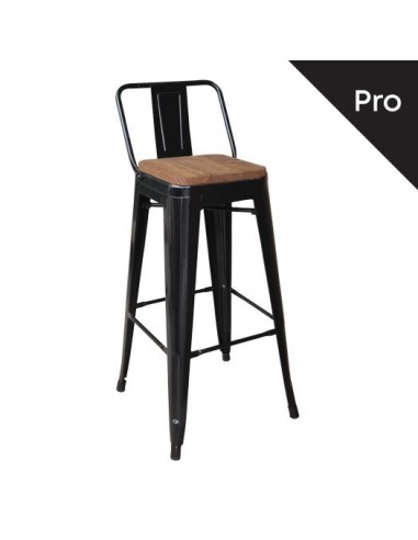 RELIX Wood Dark Oak Bar Stool-Pro...