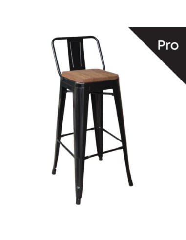 RELIX Wood Dark Oak Bar Stool-Pro...