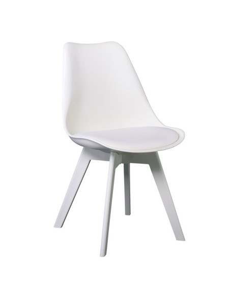 MARTIN-II Chair PP White (assembled cushion)
