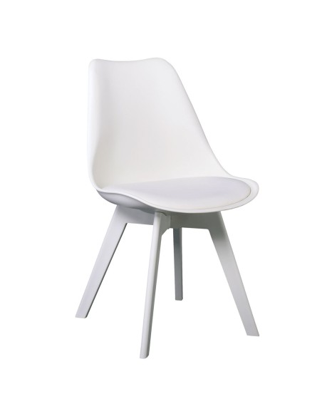MARTIN-II Chair PP White (assembled cushion)