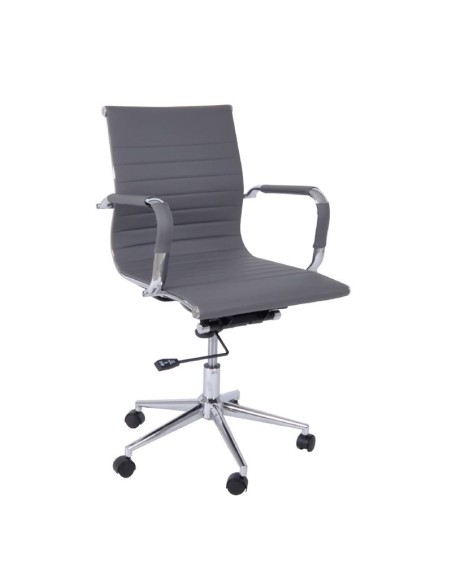 BF3301 Low Back Armchair Grey Pu
