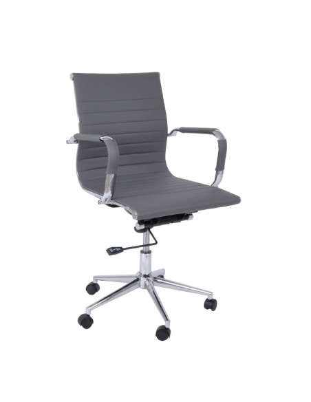 BF3301 Low Back Armchair Grey Pu