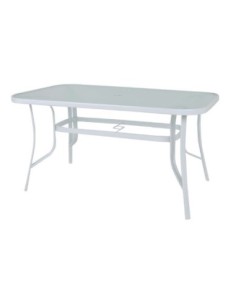 RIO Table 150x90cm Metal White