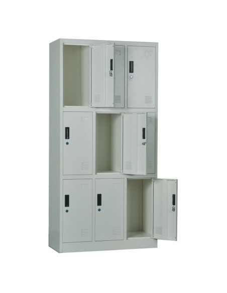 9-LOCKER Metal 90x40x185 Grey